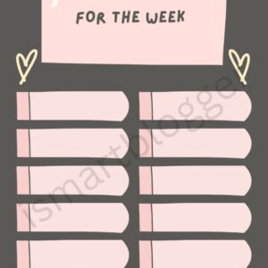 Weekly Grocery List