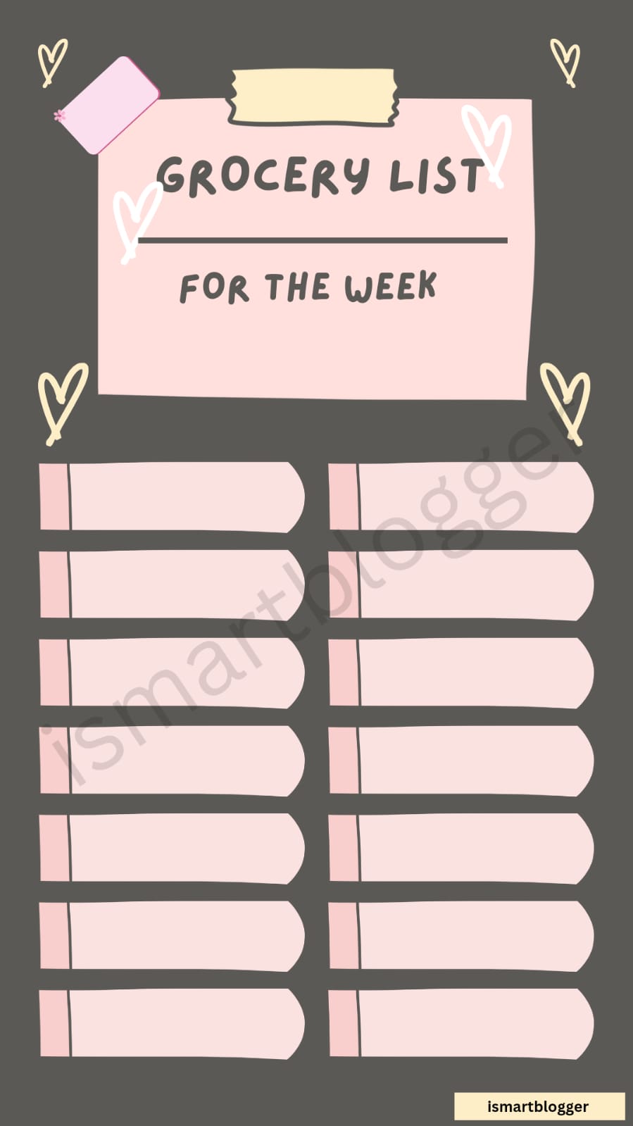 Weekly Grocery List