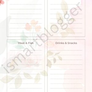 Weekly Grocery planner